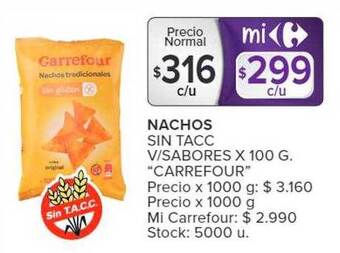 Carrefour Nachos sin tacc v-sabores oferta