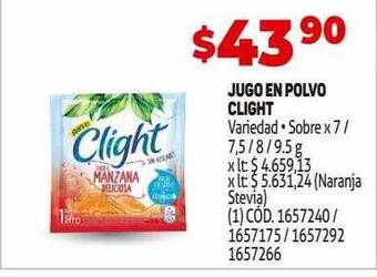 Makro Jugo en polvo clight oferta