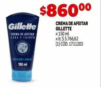 Makro Crema de afeitar gillette oferta