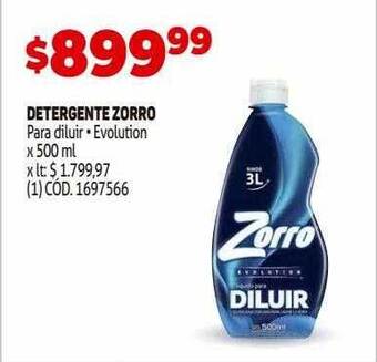 Makro Detergente zorro oferta