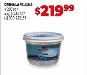 Makro Crema la paulina oferta