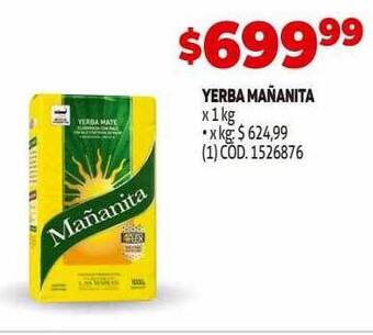 Makro Yerba mañanita oferta