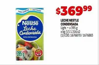 Makro Leche nestlé condensada light oferta