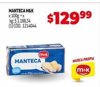 Makro Manteca m&k oferta