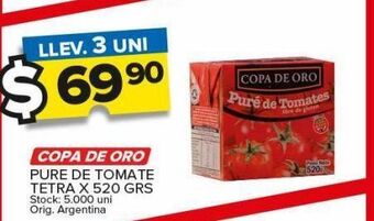 Carrefour Maxi Puré de tomate copa de oro x 520g oferta