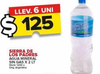 Carrefour Maxi Agua mineral sierra de los padres x 2l oferta