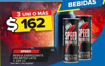 Carrefour Maxi Bebida energética speed x 269cc oferta