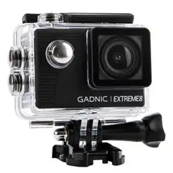 Frávega Cámara deportiva gadnic extreme8 full hd sumergible 30mts + batería extra oferta
