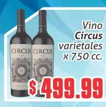 Gomez Pardo Vino circus varietales x 750 cc oferta
