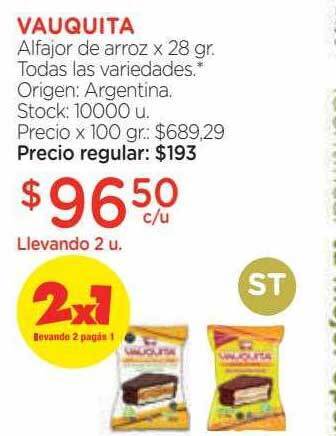 Farmacity Vauquita alfajor de arroz oferta