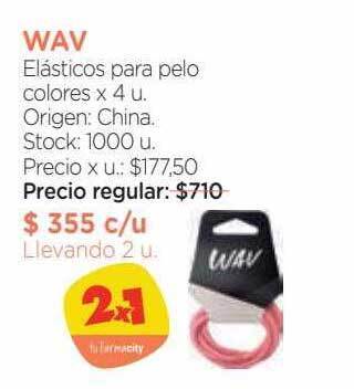 Farmacity Wav elásticos para pelo colores x 4 oferta
