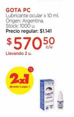 Farmacity Gota pc lubricante ocular oferta