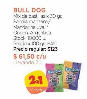 Farmacity Bull dog mix de pastillas oferta