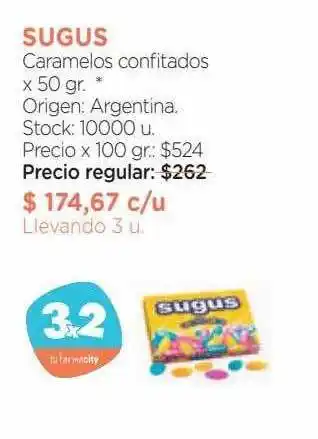Farmacity Sugus caramelos confitados oferta