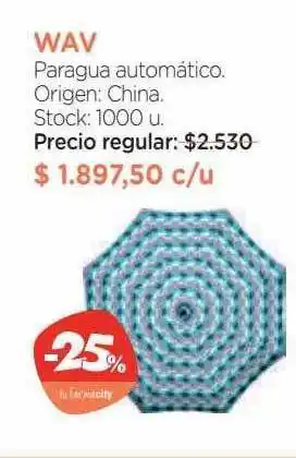 Farmacity Wav paragua automático oferta