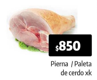 Autoservicio Capo Pierna / Paleta de Cerdo x kg oferta