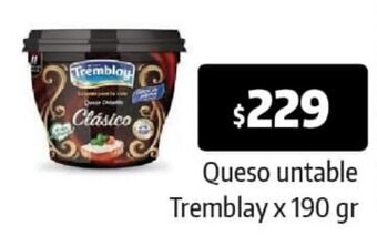 Autoservicio Capo Queso Untable Tremblay x 190g oferta