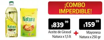 Autoservicio Capo Aceite de Girasol Natura x 1.5lt + Mayonesa Natura x 250g oferta