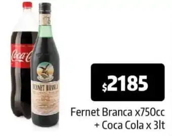 Autoservicio Capo Fernet Branca x 750cc + Coca-Cola x 3lt oferta