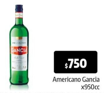 Autoservicio Capo Americano Gancia x 950cc oferta