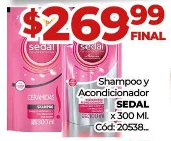Diarco Shampoo y Acondicionador Sedal x 300ml oferta