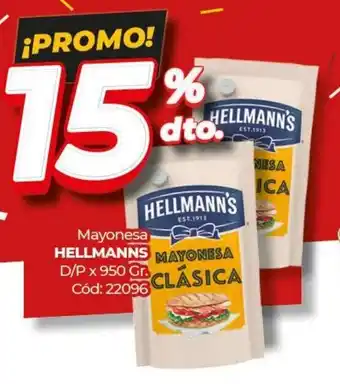 Diarco Mayonesa Hellmann's x 950g oferta