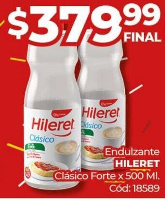 Diarco Endulzante Hileret Clásico Forte x 500ml oferta
