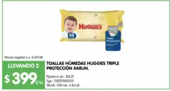 Jumbo Toallitas húmedas para bebé huggies oferta