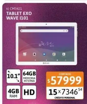 Cetrogar Tablet exo wave i101 t1 10.1" 4-64gb oferta
