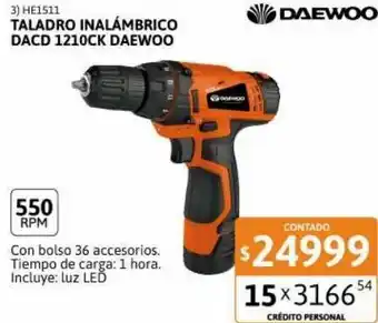 Cetrogar Taladro inalámbrico daewoo oferta