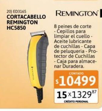 Cetrogar Cortadora de pelo remington indestructible hc5850 oferta