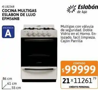 Cetrogar Cocinas eslabon de lujo oferta