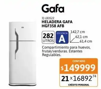 Cetrogar Heladeras gafa oferta