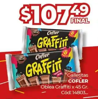 Diarco Galletitas Cofler Oblea Graffiti x 45g oferta