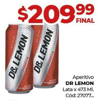 Diarco Aperitivo Dr. Lemon lata x 473ml oferta