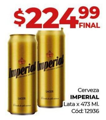 Diarco Cerveza Imperial lata x 473ml oferta