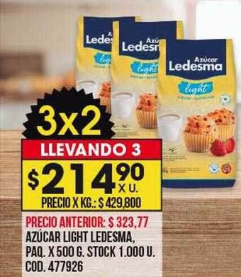 Coto Azúcar light ledesma oferta