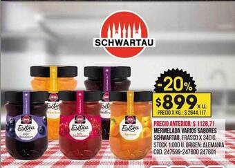 Coto Mermelada varios sabores schwartau oferta