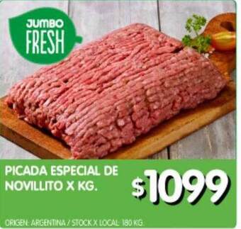 Jumbo Picada especial de novillito oferta