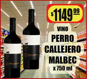 Vino perro callejero malbec