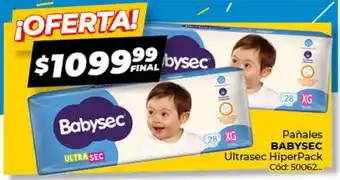 Diarco Pañales Babysec Ultrasec Hiper Pack oferta