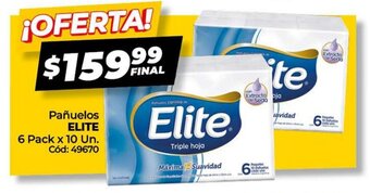 Diarco Pañuelos Elite 6 Pack x 10 un. oferta