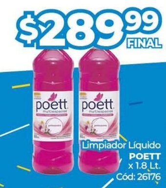 Diarco Limpiador Líquido Poett x 1.8lt oferta
