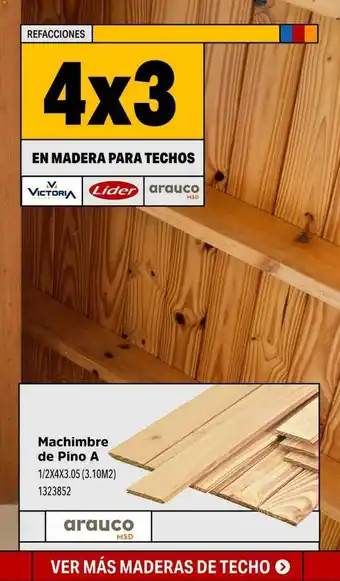 Easy Machimbre de pino a oferta