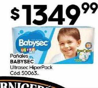 Diarco Pañales babysec ultrasec hiperpack oferta