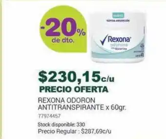 La Santé Rexona odoron antitranspirante oferta