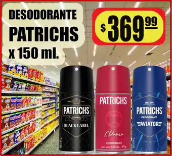 Desodorante patrichs