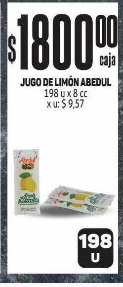 Makro Jugo de limón abedul oferta