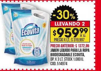 Coto Jabón líquido para la ropa biodegradable ecovita oferta