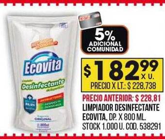 Coto Limpiador desinfectante ecovita oferta